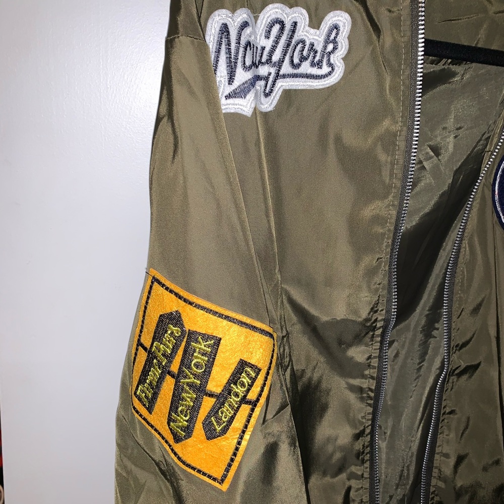 ZAFUL Embroidered Army Green Jacket - Picture 3 of 5